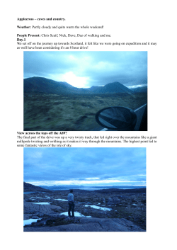 Applecross &ndash; caves and country. Weather: Partly cloudy and quite