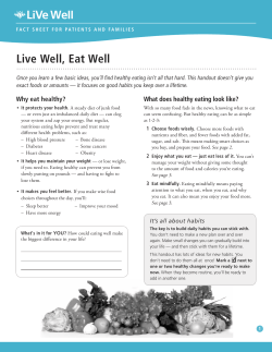 Live Well, Eat Well - Intermountain Healthcare