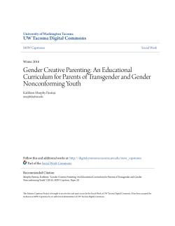 Gender Creative Parenting: An Educational Curriculum for Parents