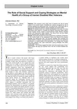 The Role of Social Support and Coping Strategies on