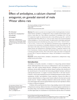 Effect of amlodipine, a calcium channel antagonist, on