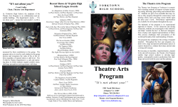 Theatre Arts Program