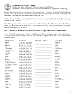 Five Themes of Geography: Location Absolute and Relative