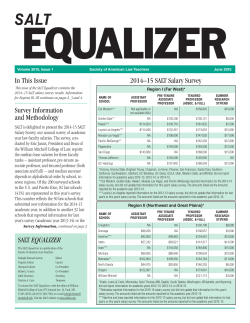 Spring 2015 - Society of American Law Teachers