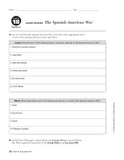 GUIDED READING The Spanish