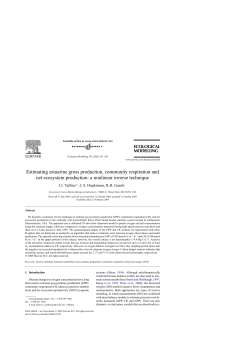 Estimating estuarine gross production, community respiration and