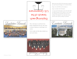 Exploring Each Branch of the United States Government