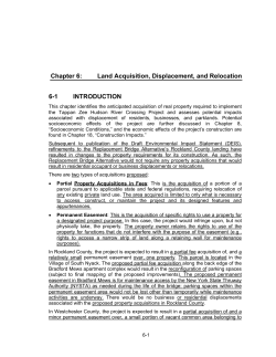 Land Acquisition, Displacement, and Relocation