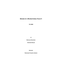 design of a recreational facility