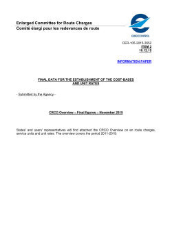 CRCO Overview &ndash;Final figures