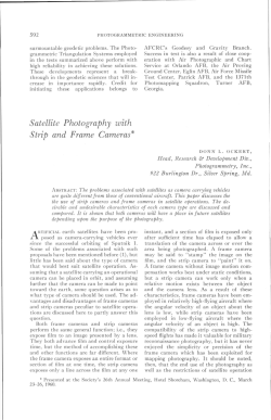 Satellite Photography with Strip and Frame Cameras