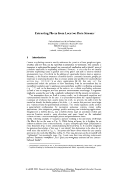 Extracting Places from Location Data Streams