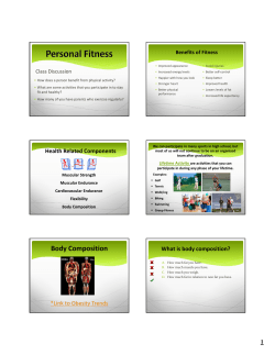 Body Composition and Intro PowerPoint