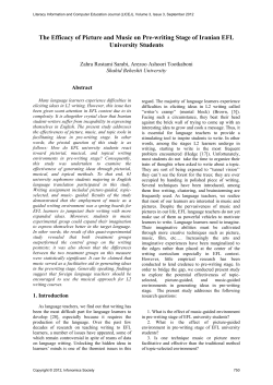 The Efficacy of Picture and Music on Pre