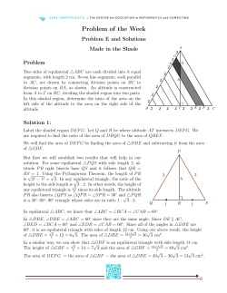 equilateral ABC, we know that ZABC = ZBCA = ZCAB = 60