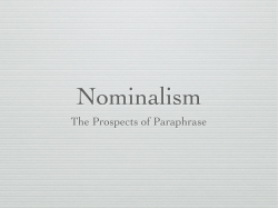 Nominalisms