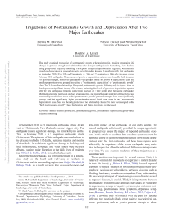 Trajectories of Posttraumatic Growth and Depreciation After Two