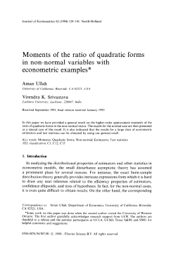 Moments of the ratio of quadratic forms in non
