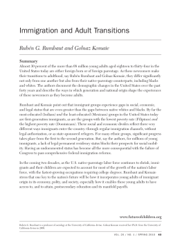 Immigration and Adult Transitions