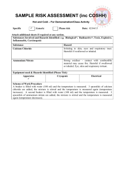 Risk Assessment