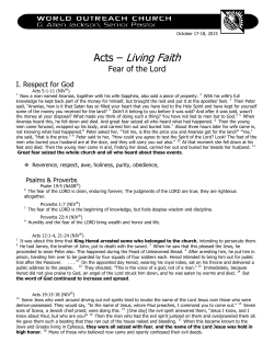 Acts &ndash; Living Faith