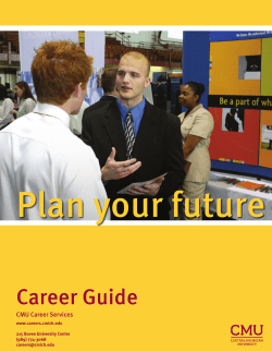 Career Guide 08.09 Final - Central Michigan University