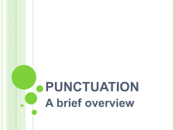 PUNCTUATION