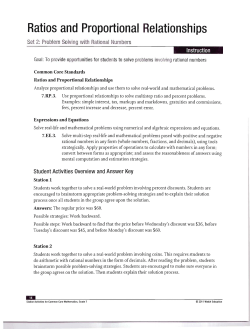 Set 2: Problem Solving with Rational Numbers File