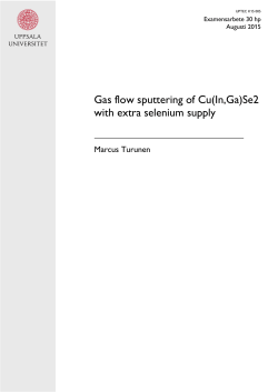 Gas flow sputtering of Cu(In,Ga)Se2 with extra selenium supply