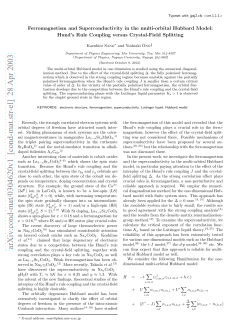 Ferromagnetism and Superconductivity in the multi