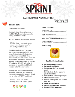 PARTICIPANT NEWSLETTER Thank You!