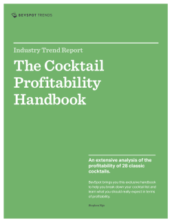 The Cocktail Profitability Handbook