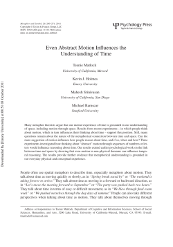 Even Abstract Motion Influences the