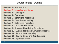 Course Topics