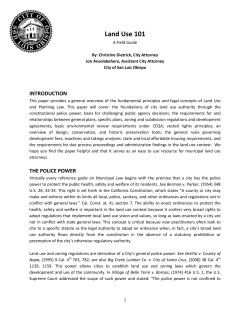 Land Use 101 - League of California Cities