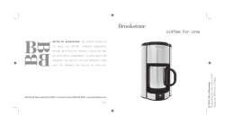 coffee for one