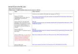 Occupational exposure limits in 25 Member States of the EU