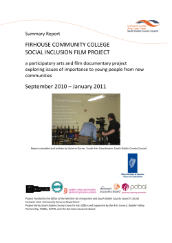 FIRHOUSE COMMUNITY COLLEGE SOCIAL INCLUSION FILM