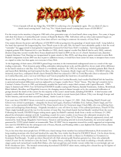 Long hailed as the band who spawned the