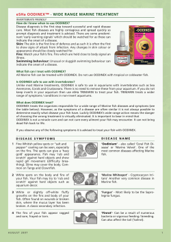 eSHa OODINEX&trade; - WIDE RANGE MARINE TREATMENT