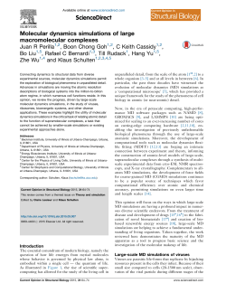 Molecular dynamics simulations of large macromolecular complexes