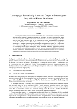 Leveraging a Semantically Annotated Corpus to Disambiguate