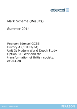 Mark Scheme - Revision World