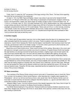 Titanic - Home Page of Ed Reilly