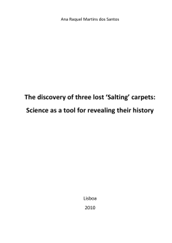 The discovery of three lost `Salting` carpets: Science as a tool
