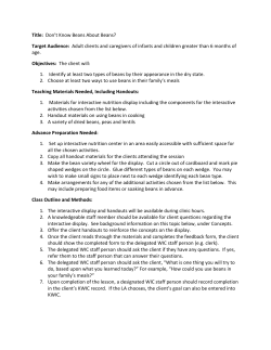 Don`t Know Beans About Beans?