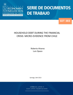 Household Debt during the Financial Crisis
