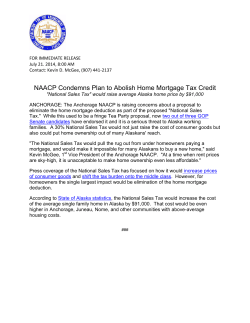 NAACP Condemns Plan to Abolish Home Mortgage Tax Credit