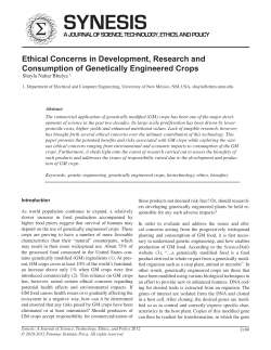 Ethical Concerns in Development, Research and Consumption of