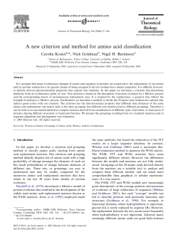 A new criterion and method for amino acid classification